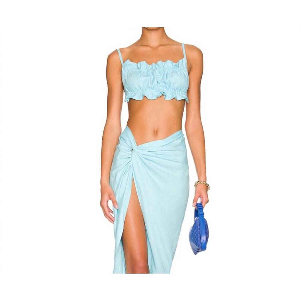NEW OW COLLECTION iris top in coral blue